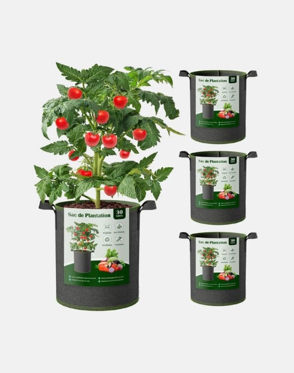 Sacs de culture 30 litres pour tomates, fruits et légumes