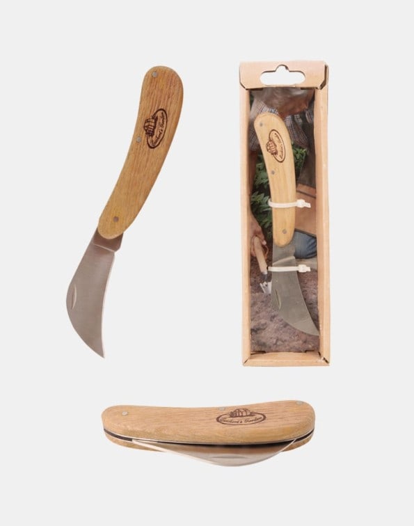 Couteau serpette Acier inoxydable, bois de frêne – ADP0010